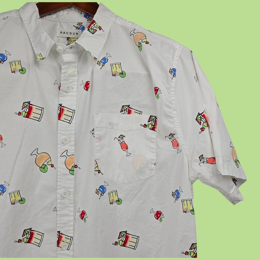 PacSun White Graphic Men's Shirt